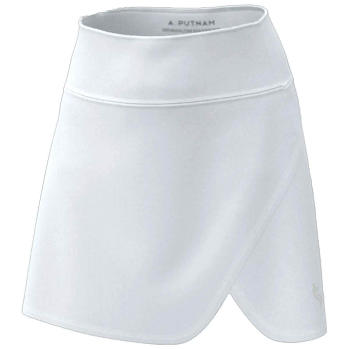 A. PUTNAM Women's Bright White Wrap Skort