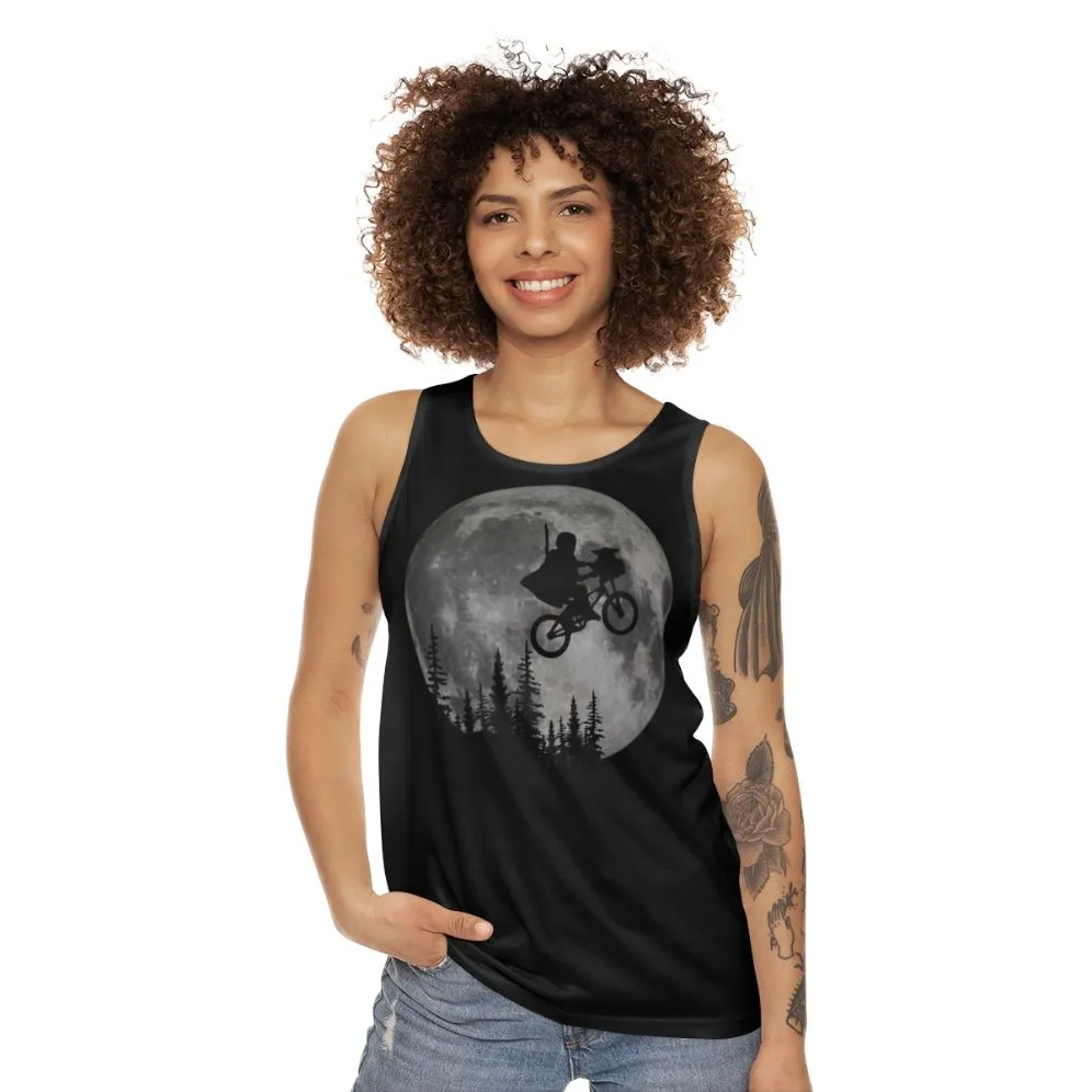 Across The Moon With The Child Unisex Tank Top