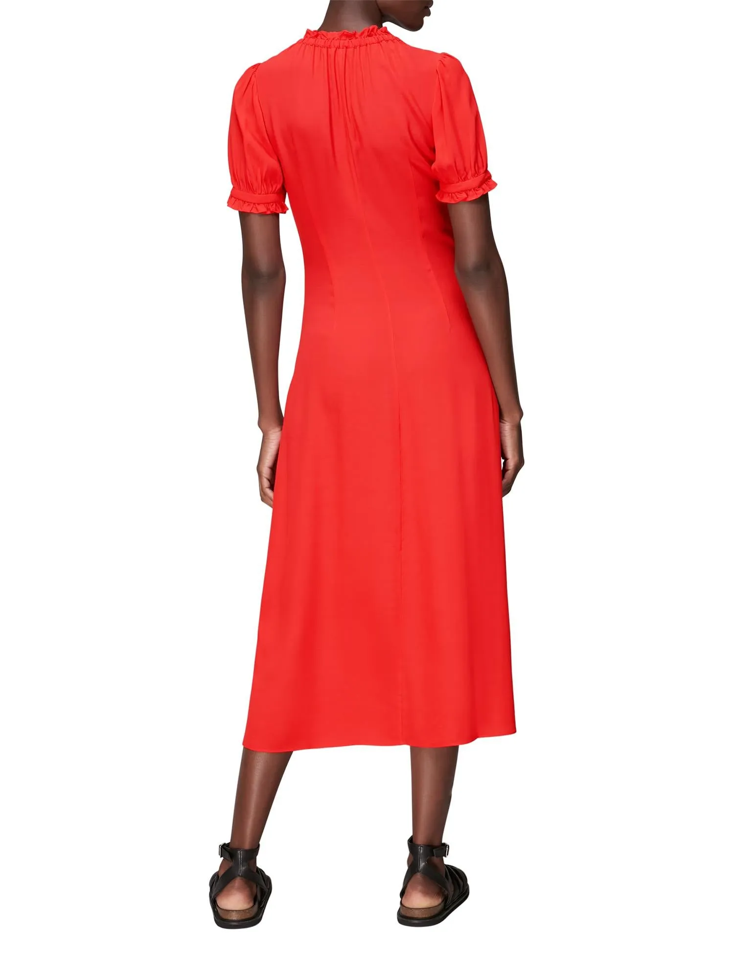 Ada Ruched Detail Midi Dress