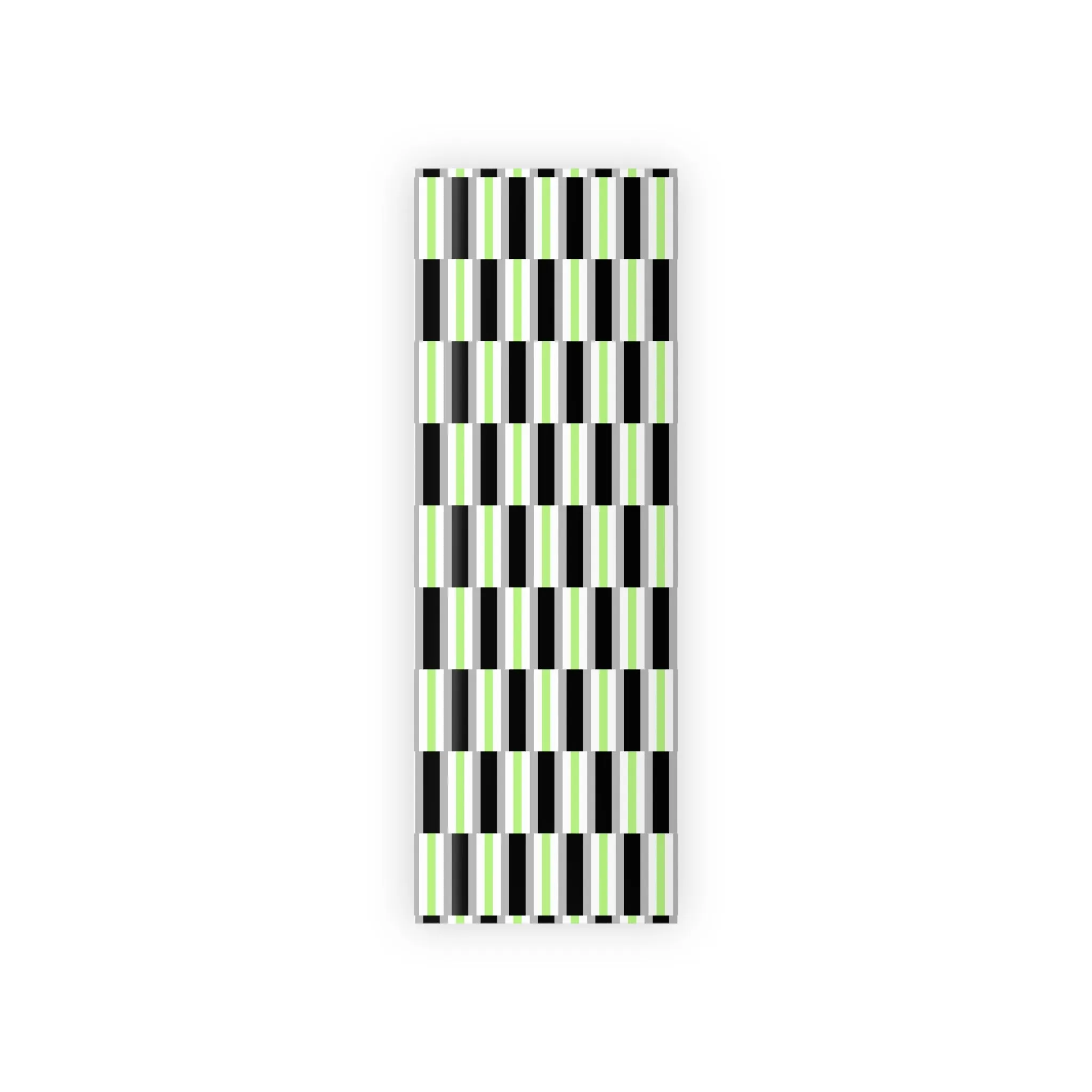 Agender Pride Gift Wrapping Paper Roll - Black, Green & White