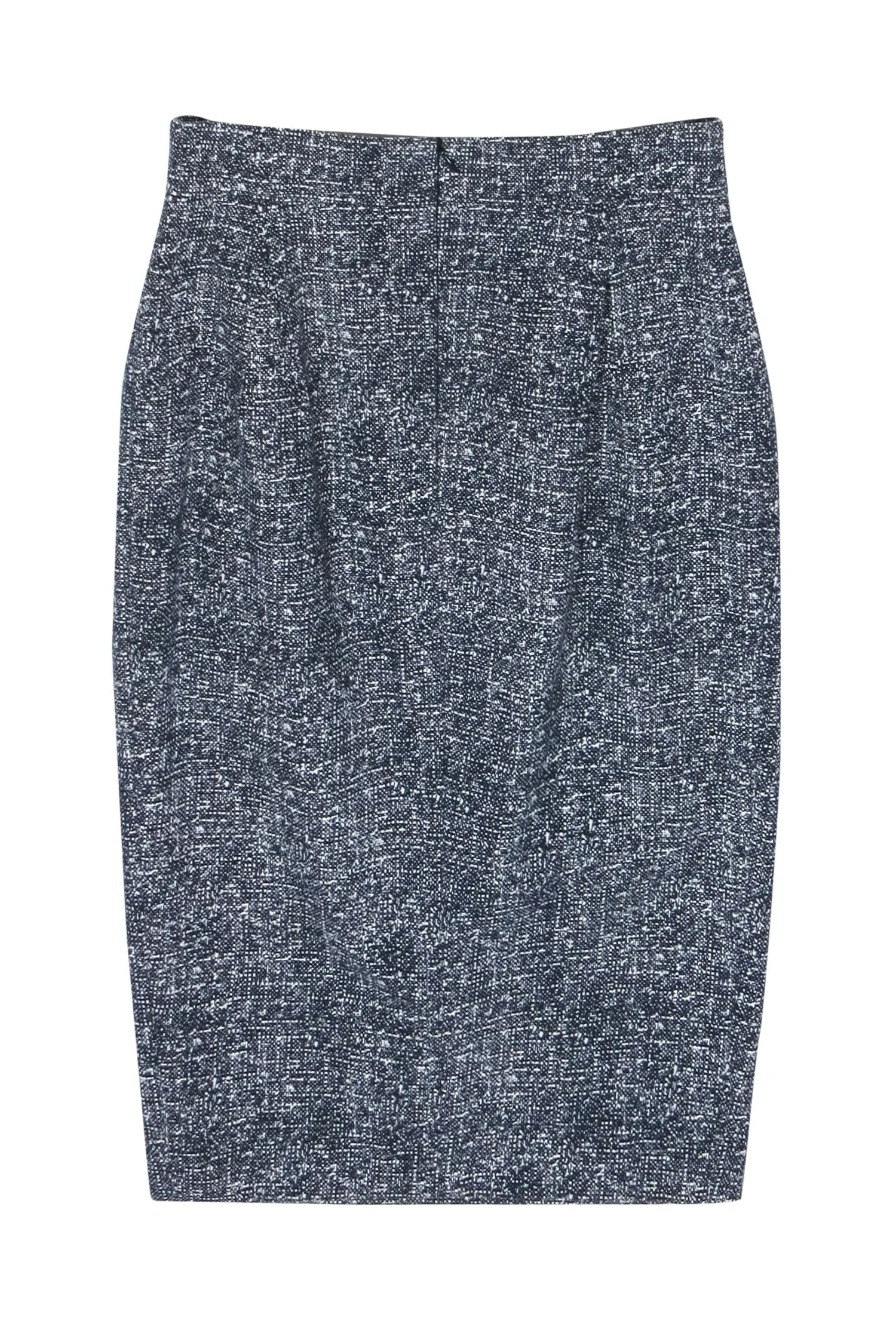 Akris Punto - Navy & White Speckled Pencil Skirt Sz 6