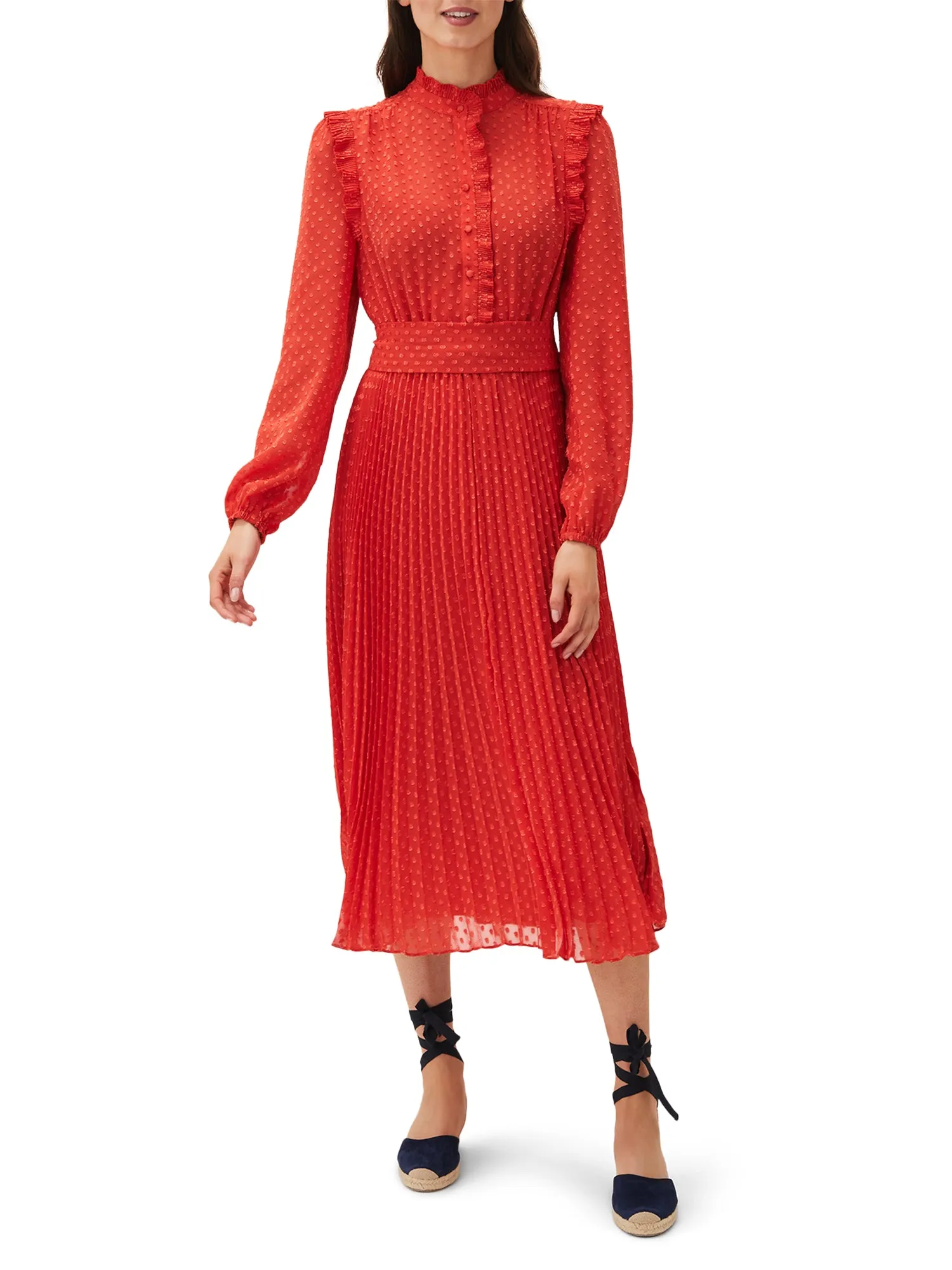 Annie Pleated Midi Dress