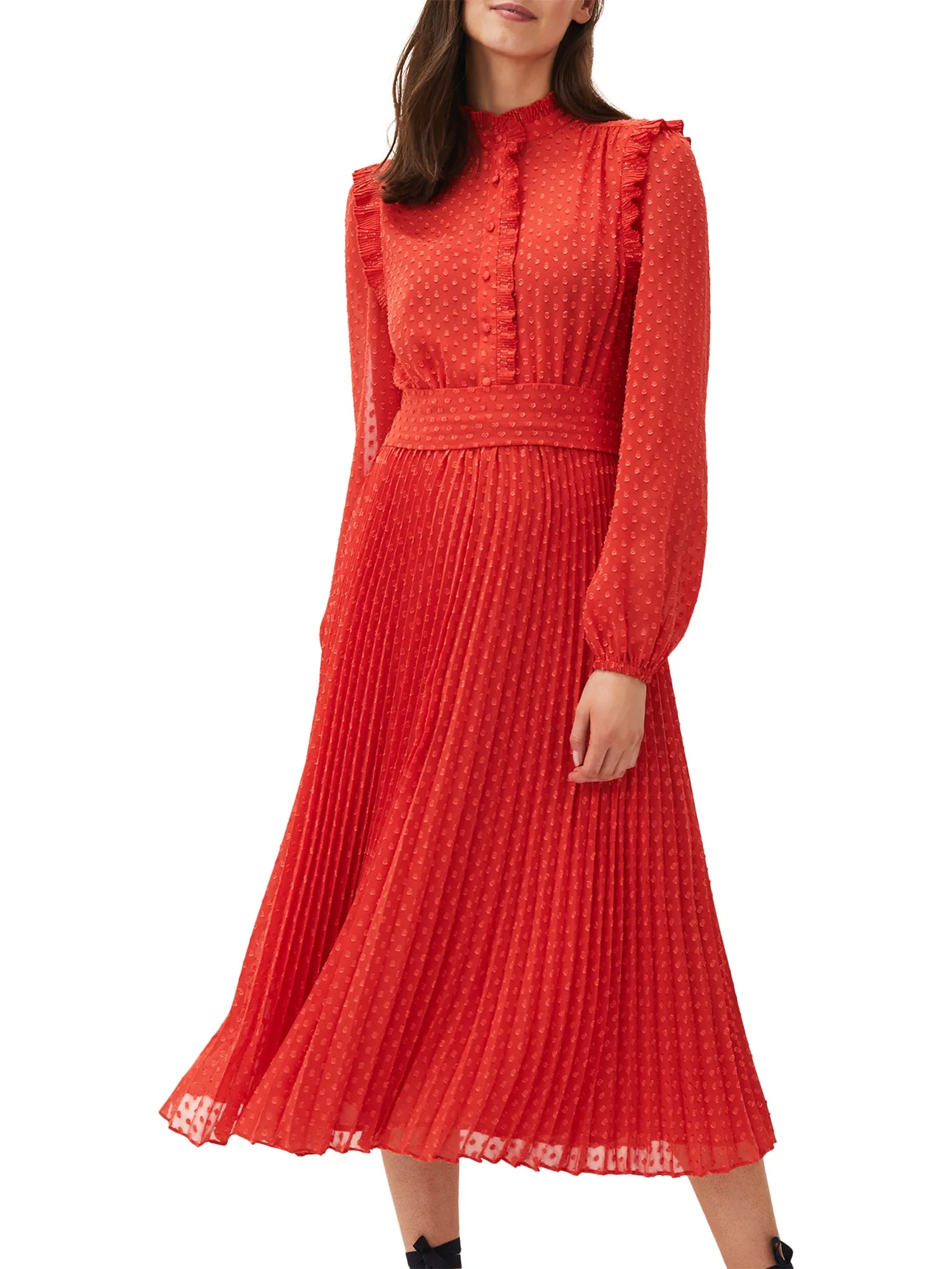 Annie Pleated Midi Dress