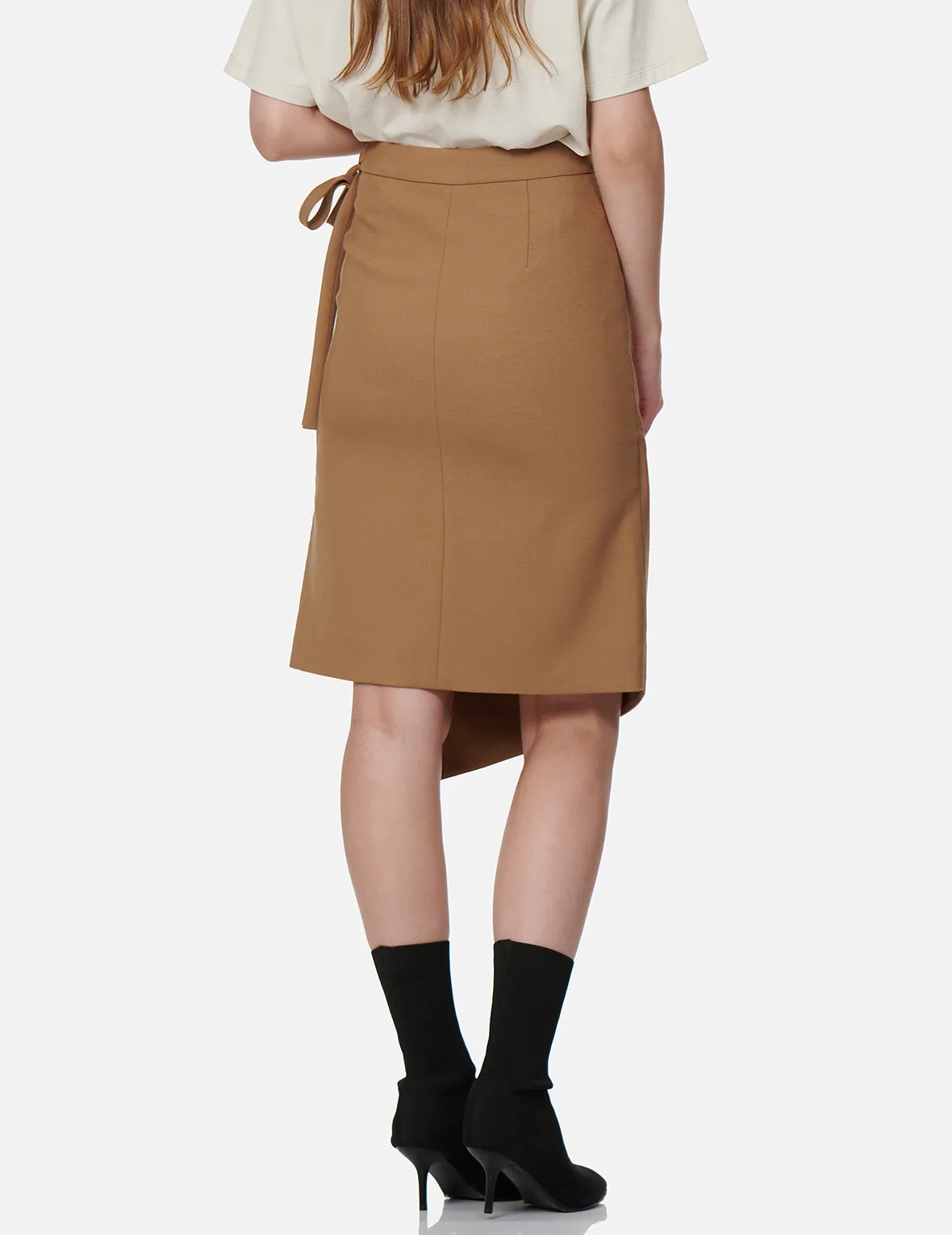 Asymmetric Wrap Skirt