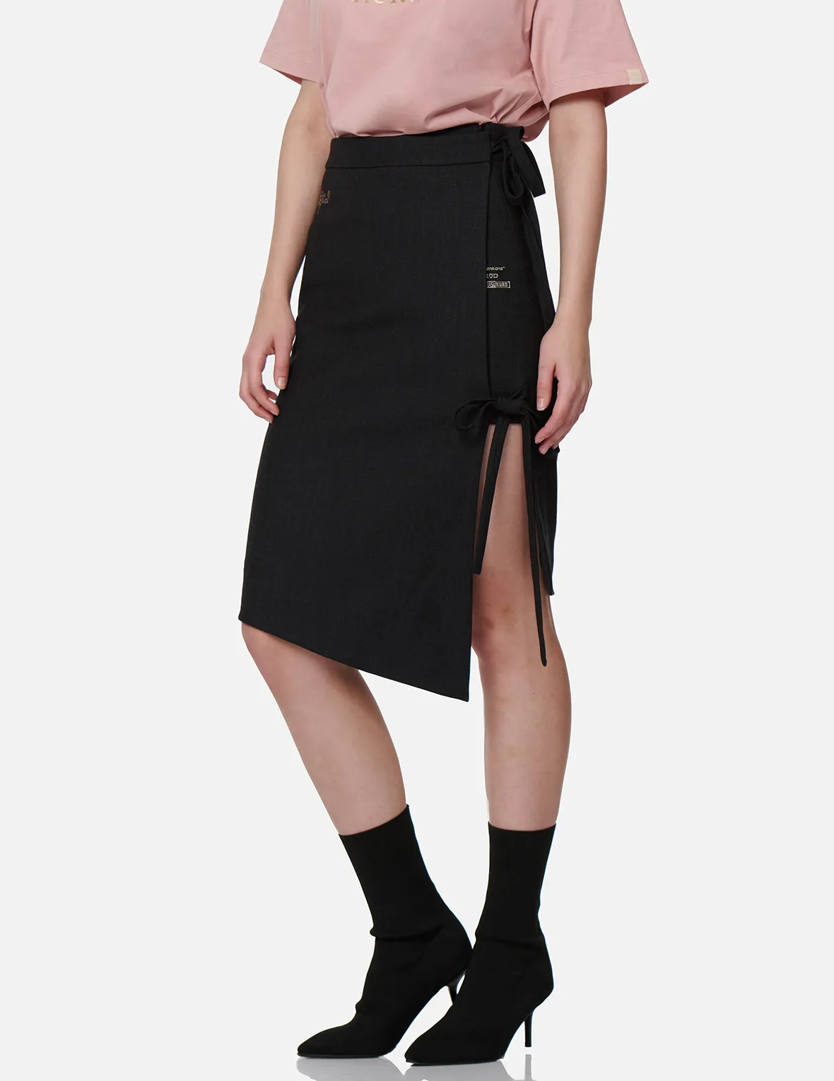 Asymmetric Wrap Skirt