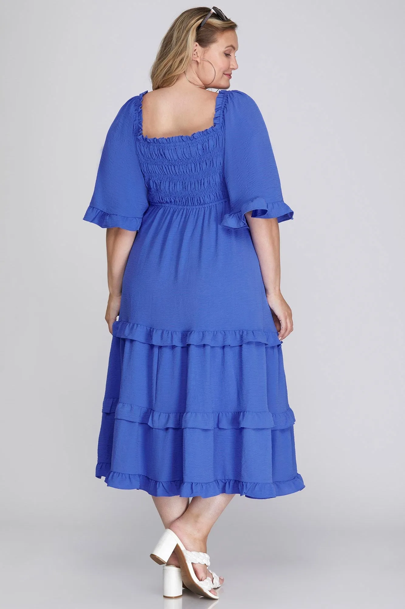 Beach Breeze Dress In Royal Blue