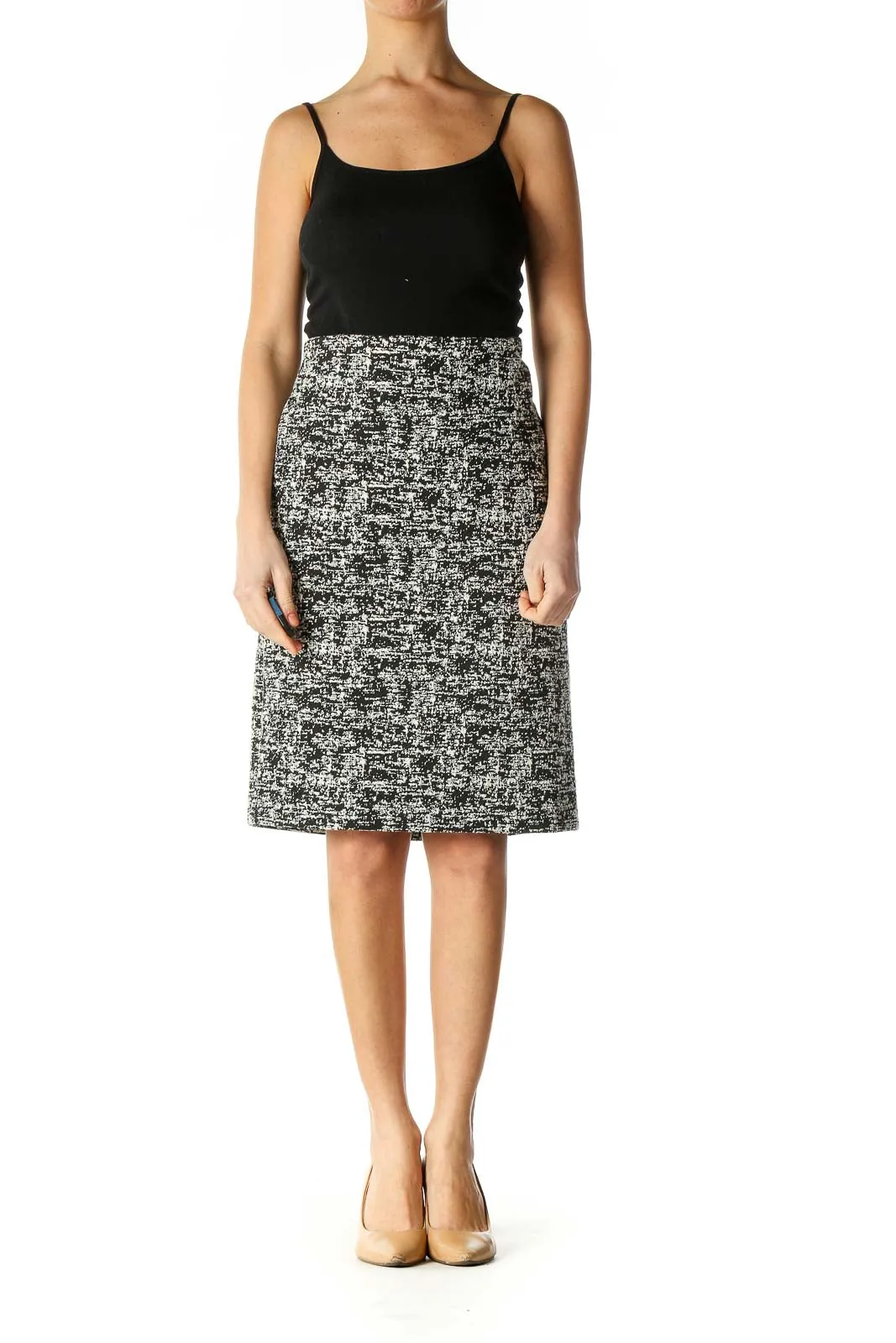 Black Classic A-Line Skirt