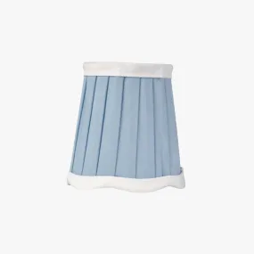 Blue Pleated Sconce Shade