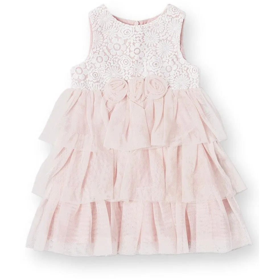 Blush Tulle Lace Dress