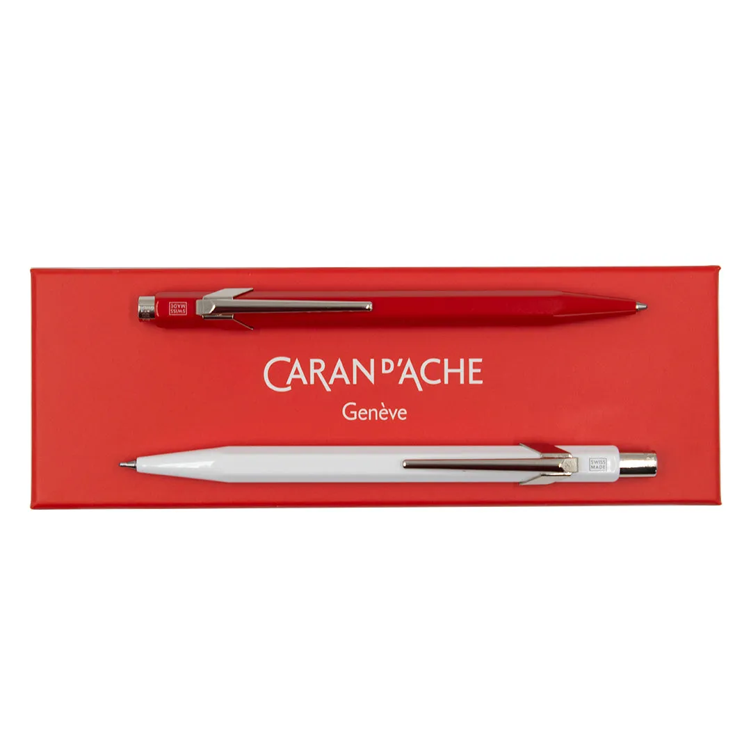 Caran d'Ache Metal Collection Classic Line 849 Ballpoint and 844 Pencil Gift Set