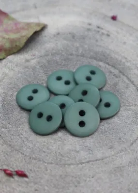 Classic Matt Buttons - Cactus. 10mm, 12mm, 15mm.