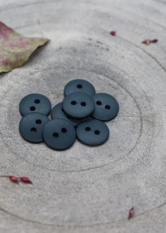 Classic Matt Buttons - Forest. 10mm, 12mm, 15mm.