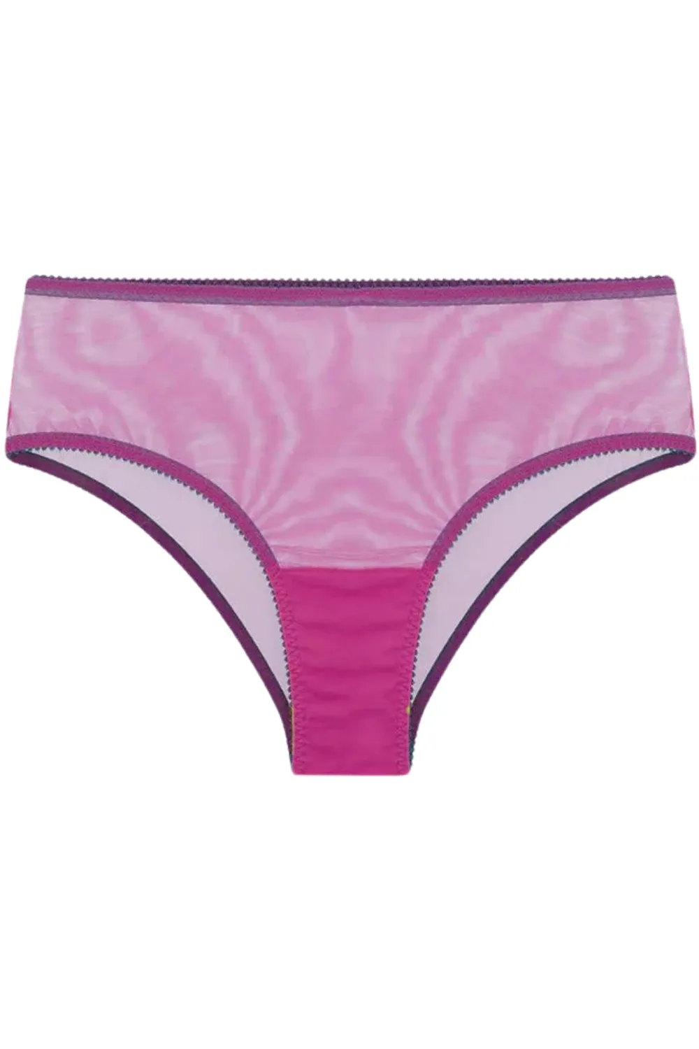 Edith Tulle High Waist Knicker Purple