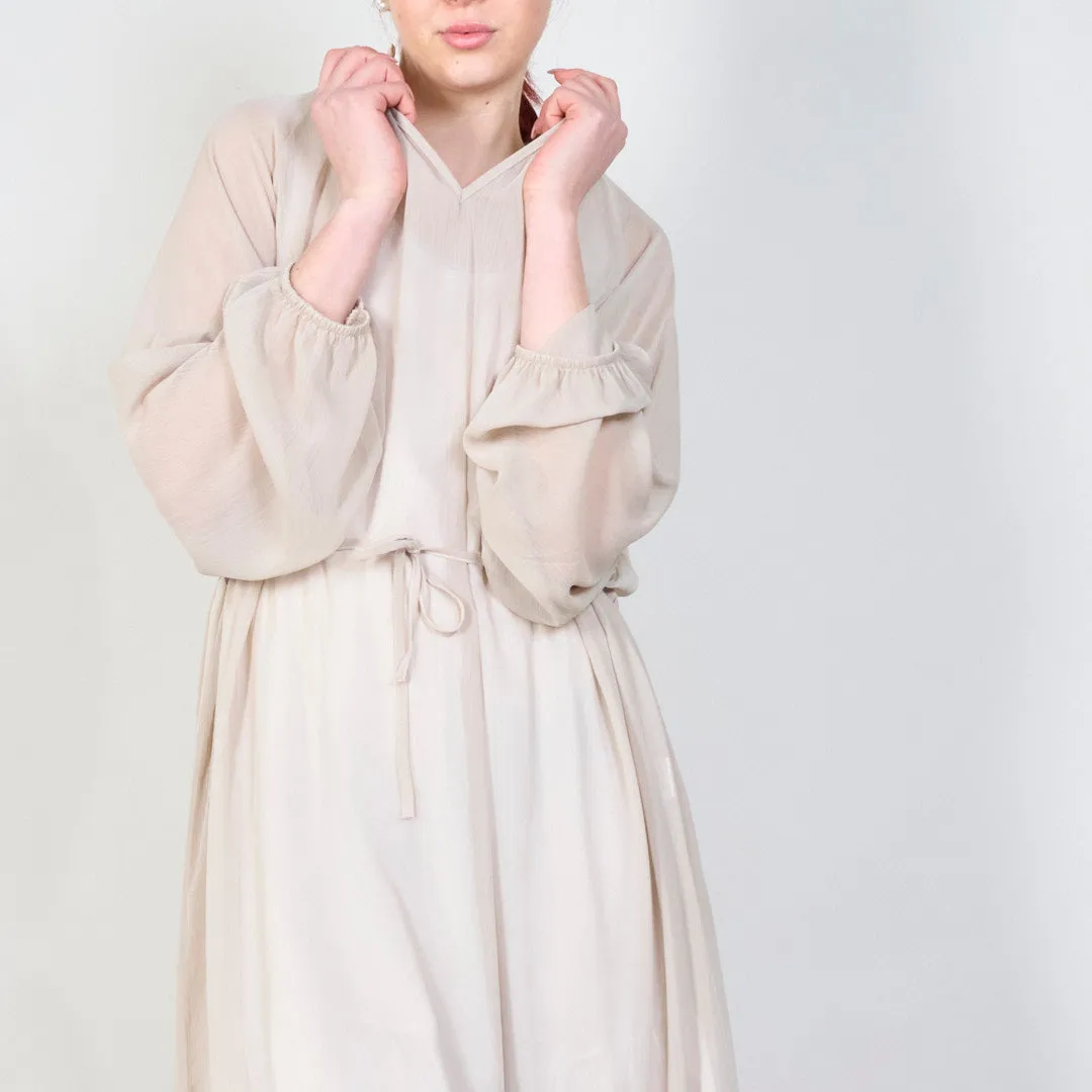 Elegant sheer long-sleeve maxi dress wholesale