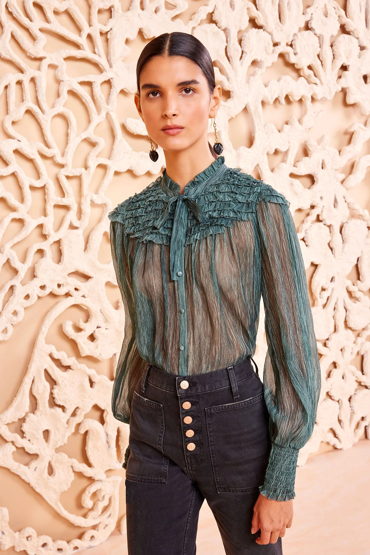 Eloise Blouse - Kelp