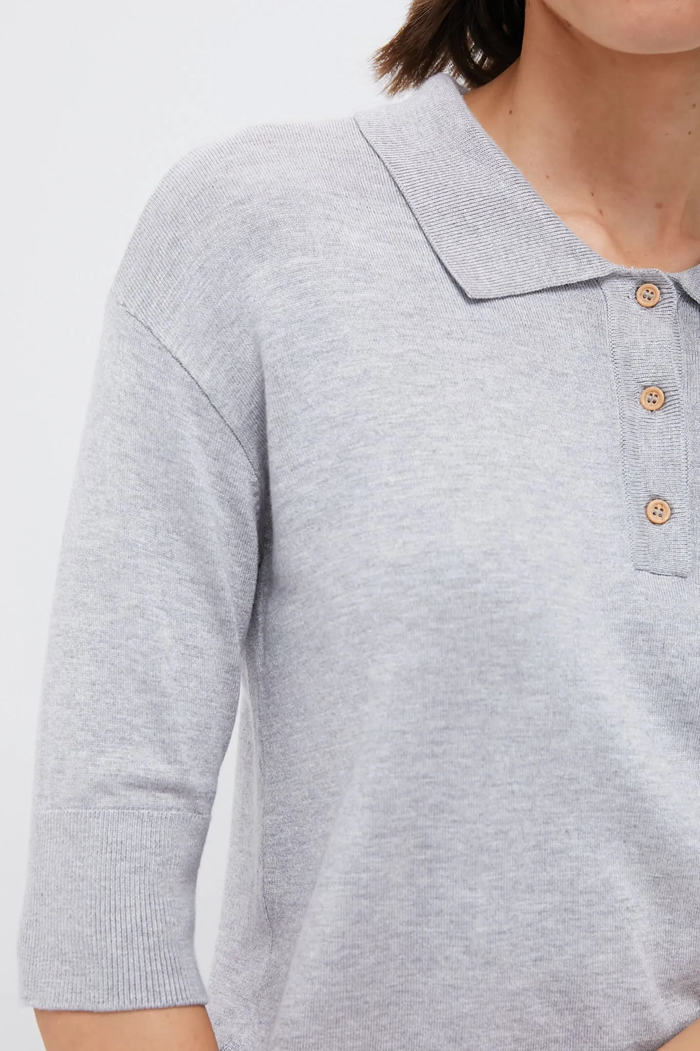 Gray Milo Sweater Polo