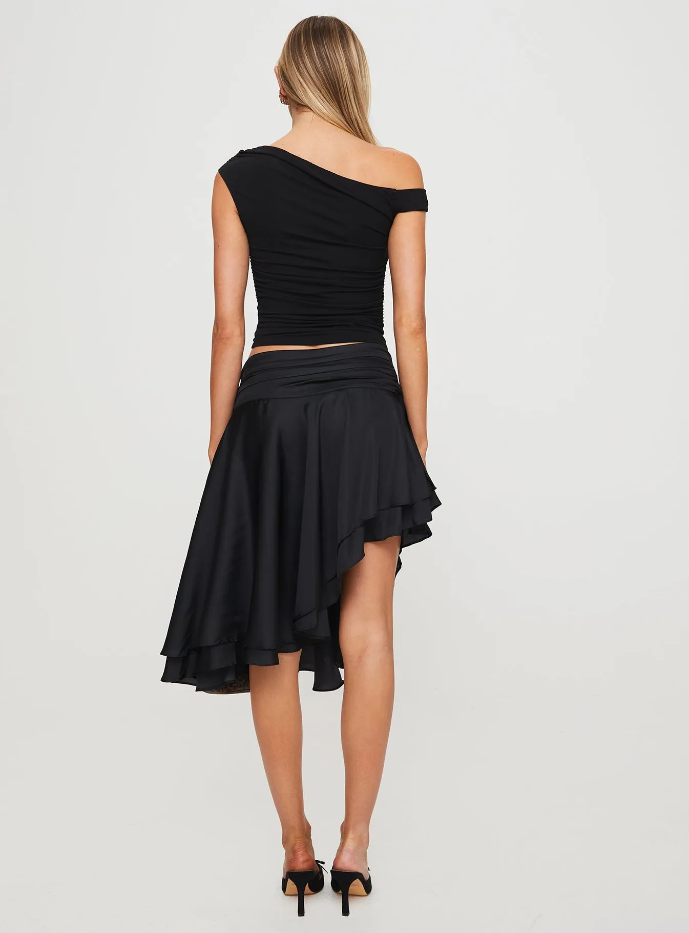 Legacy Midi Skirt Onyx