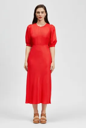 Leo Midi Dress Red