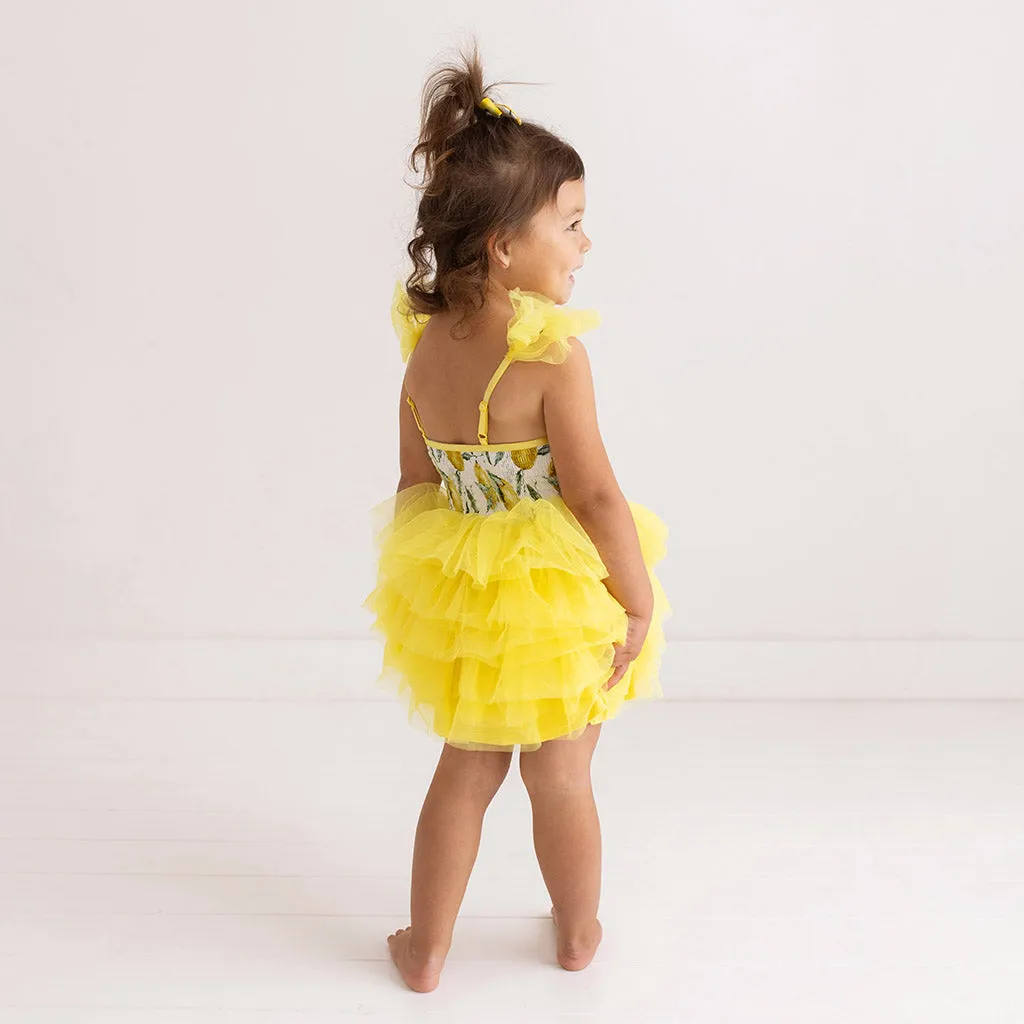 Limoncello Tulle Smocked Dress