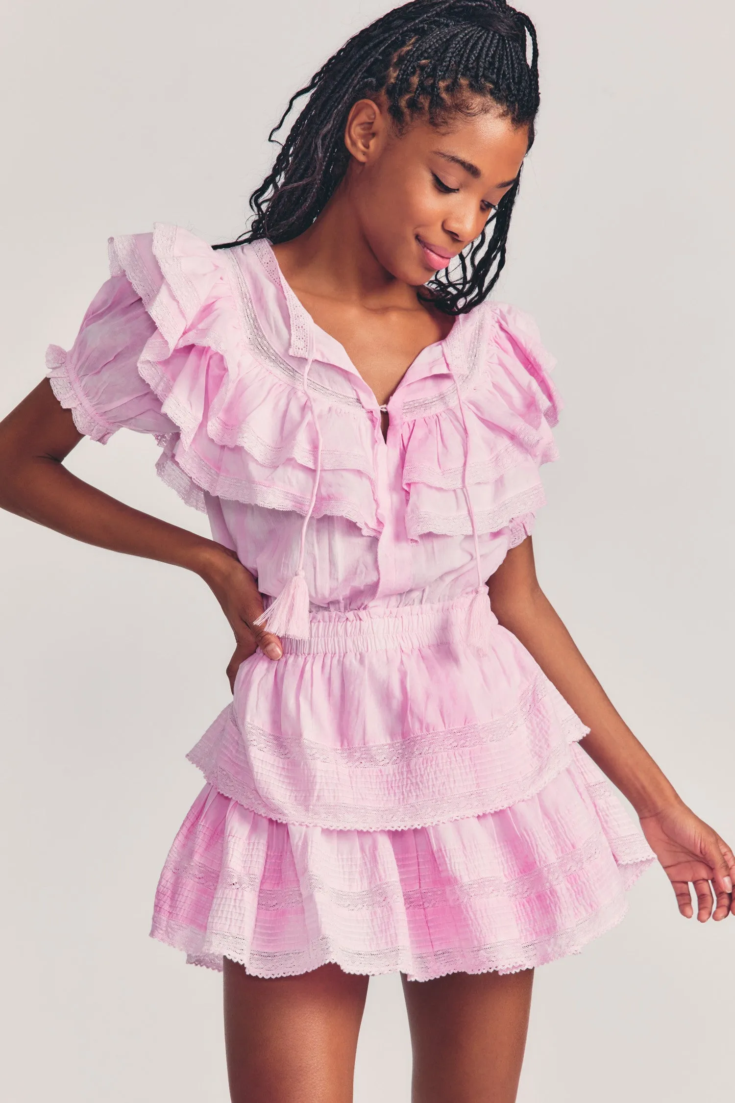 Liv Cotton Ruffled Dress