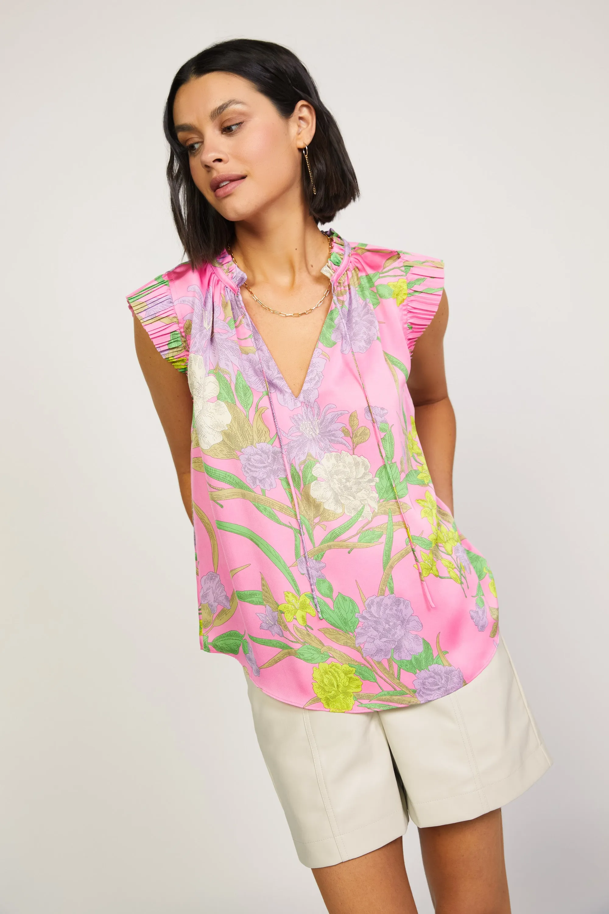 Margot Botanical Motif Blouse