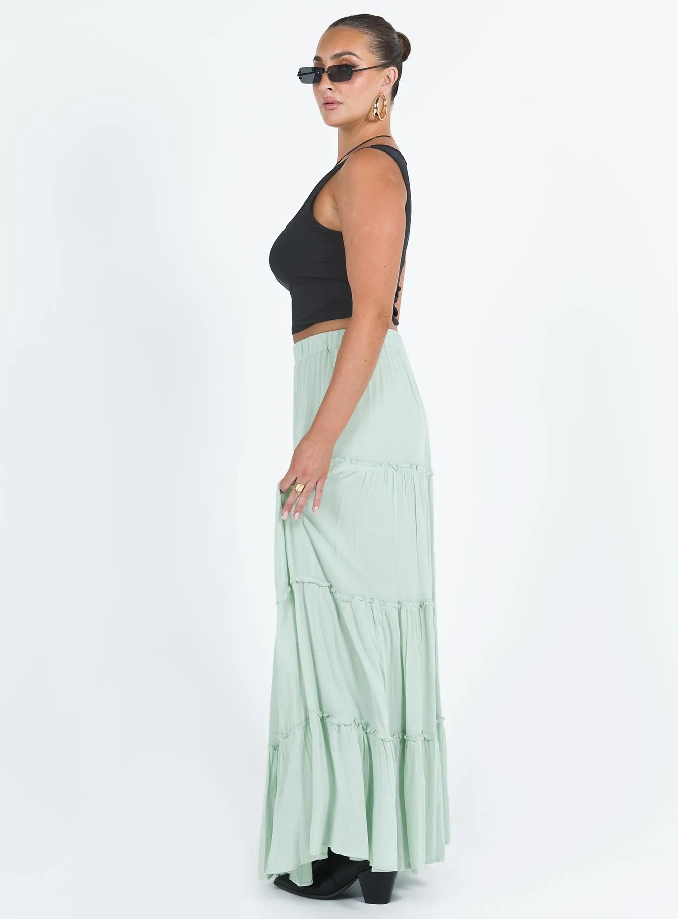 Miriah Maxi Skirt Sage