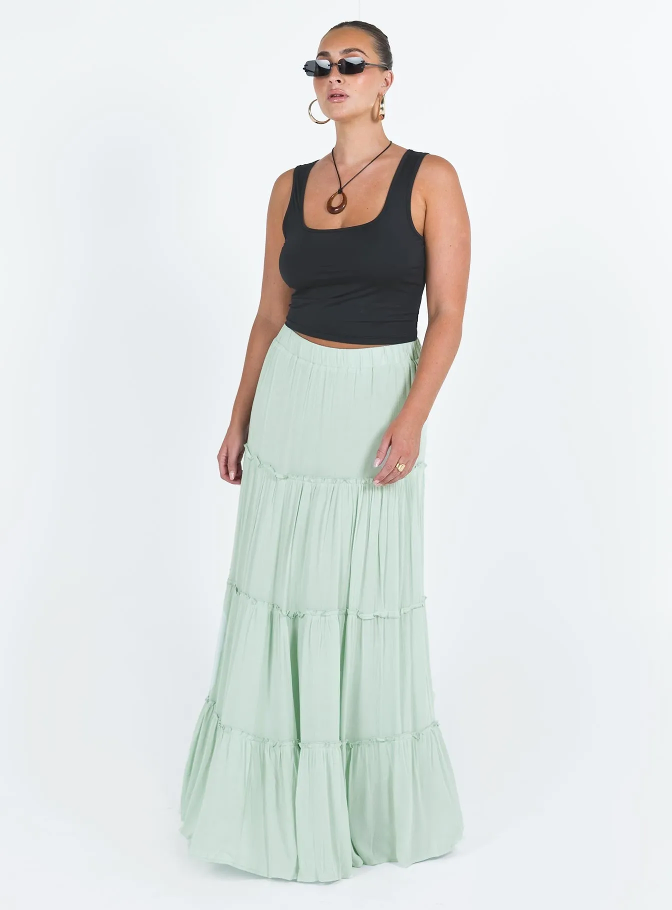 Miriah Maxi Skirt Sage