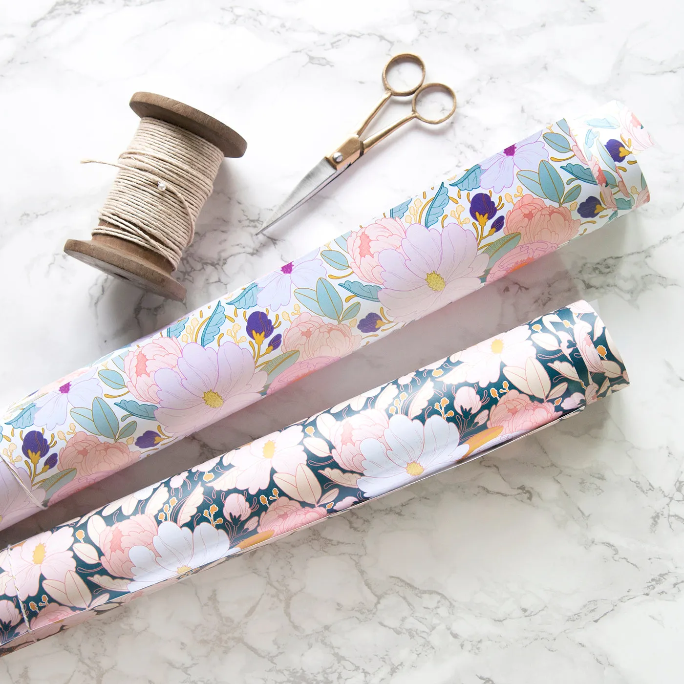 Night Floral Wrapping Paper