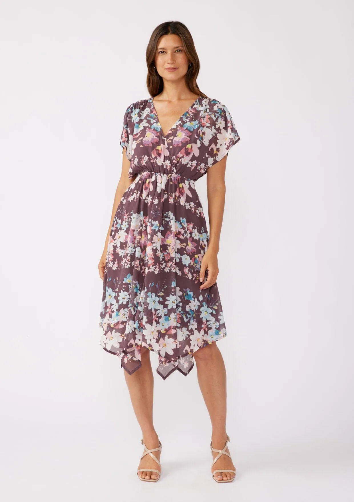 Nocturnal Petal Midi Dress