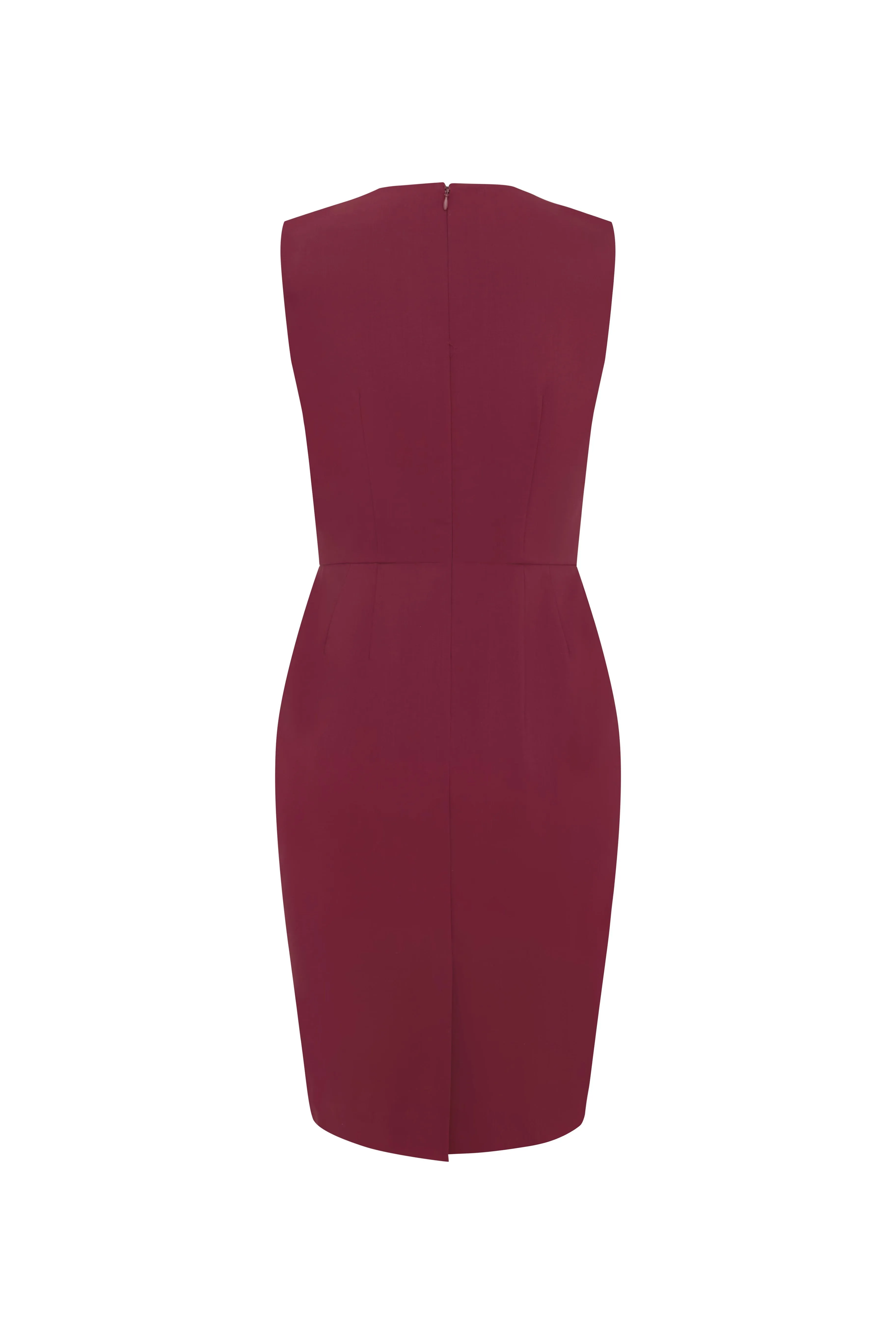 PENCIL DRESS POMEGRANATE