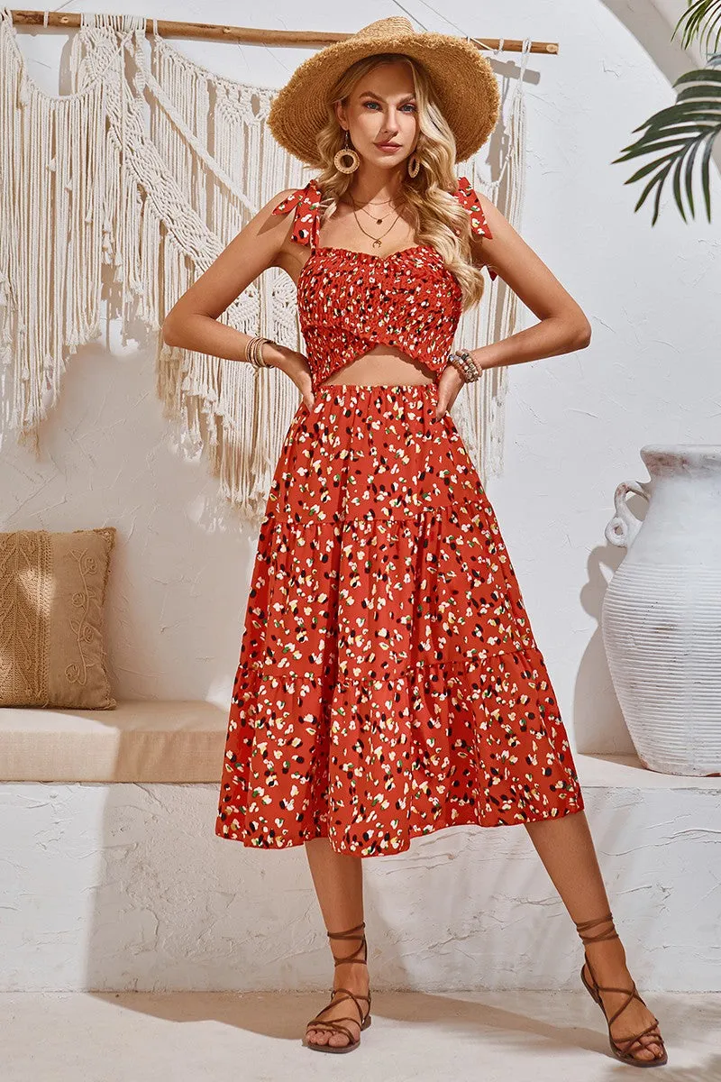 Petal Charm Midi Dress