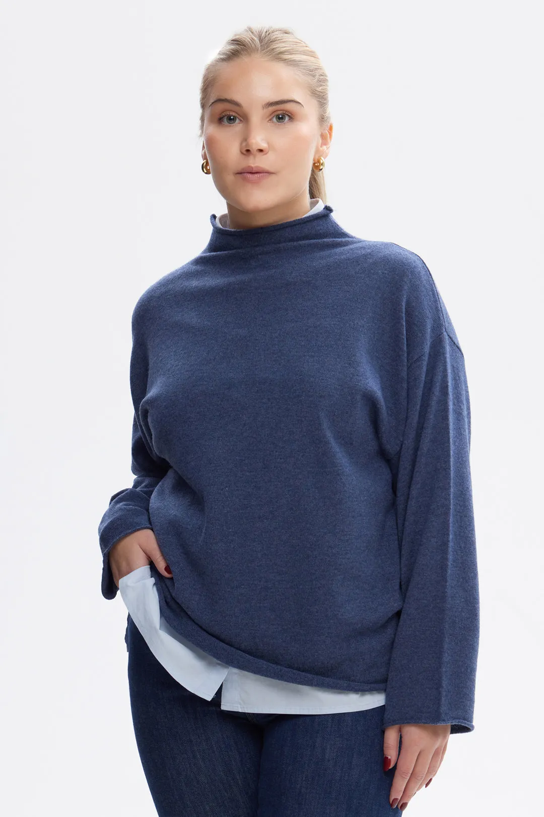 Piironki Helsinki Emma Cashmere Sweater Blue