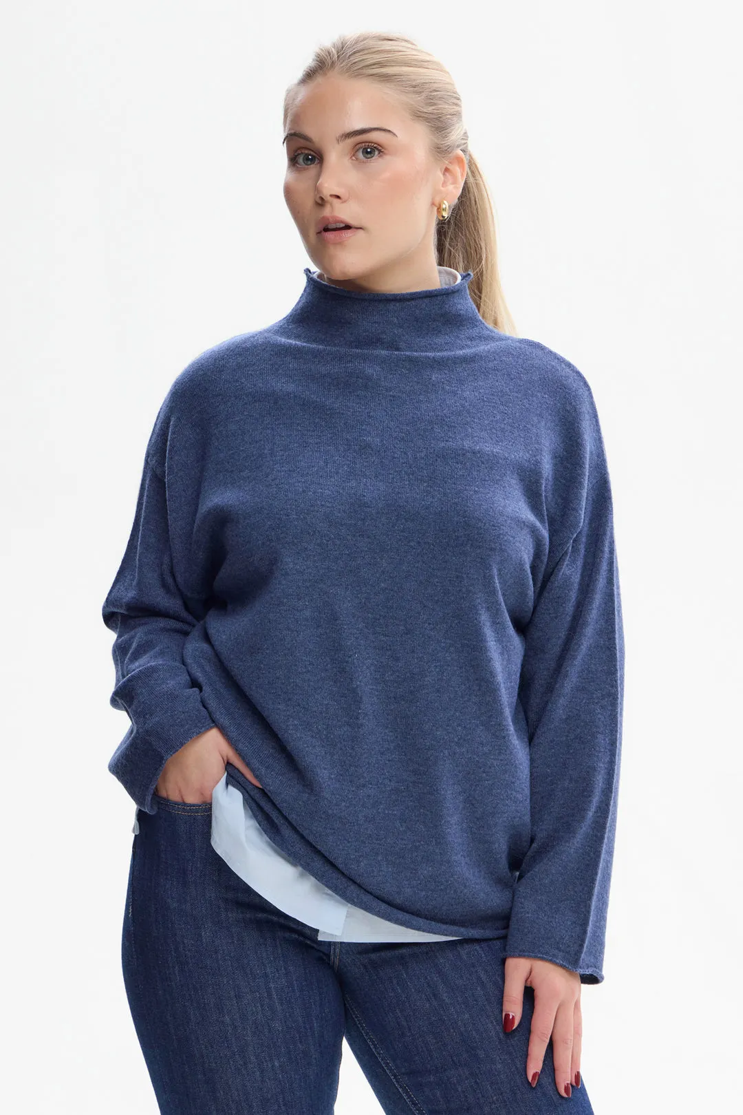 Piironki Helsinki Emma Cashmere Sweater Blue