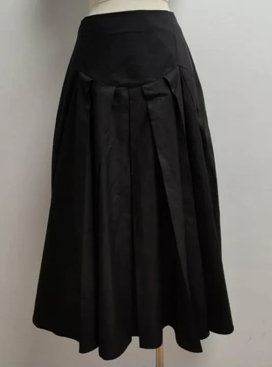 Pleated Midi Skirt