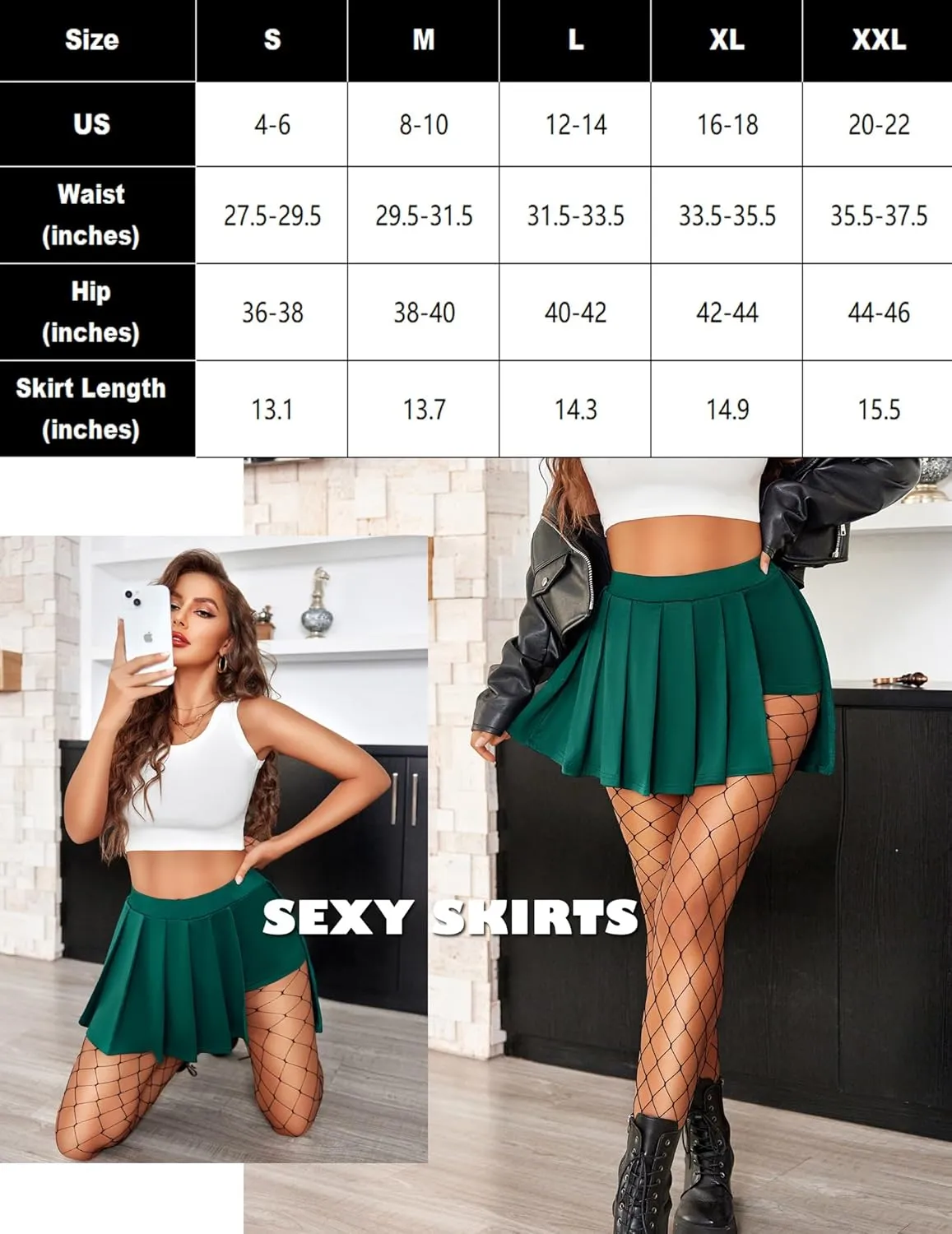 Pleated Mini Skirt Ruffle Schoolgirl Skirts