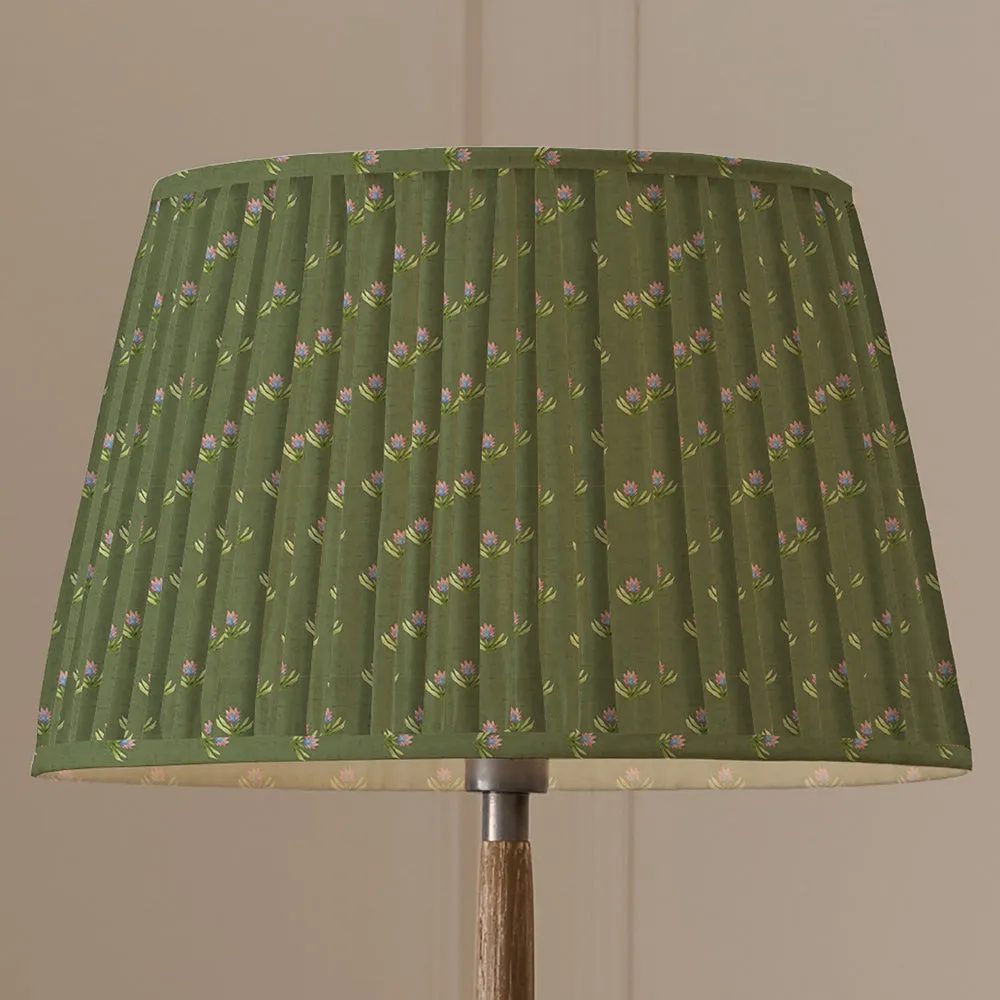 Raja Pleated Tapered Lamp Shade Sage