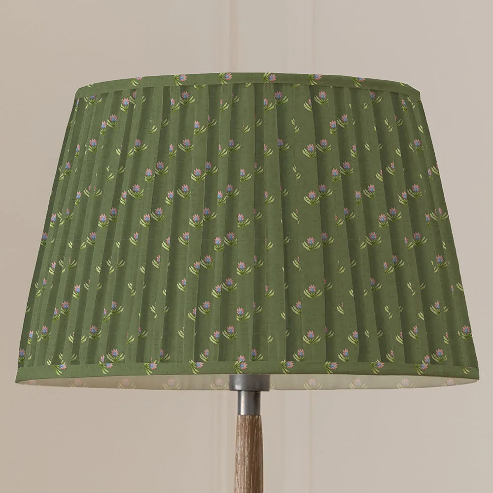 Raja Pleated Tapered Lamp Shade Sage