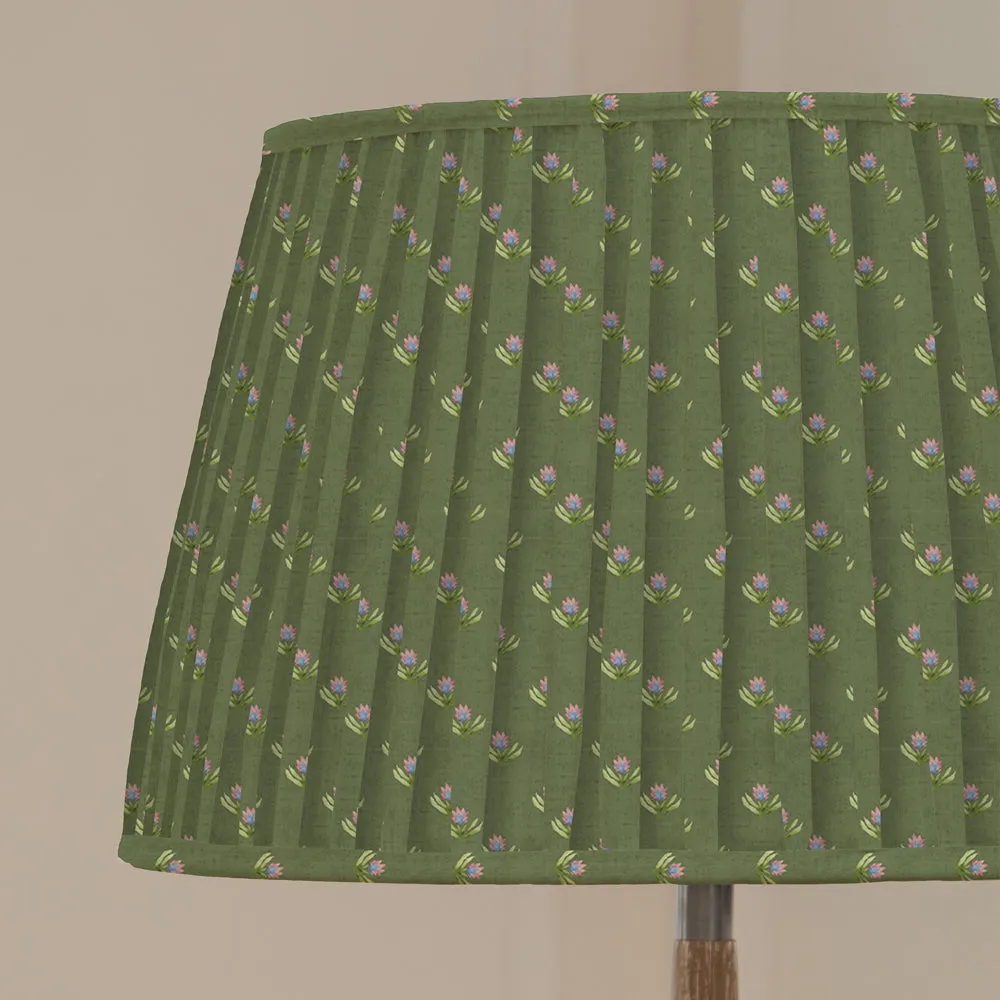 Raja Pleated Tapered Lamp Shade Sage