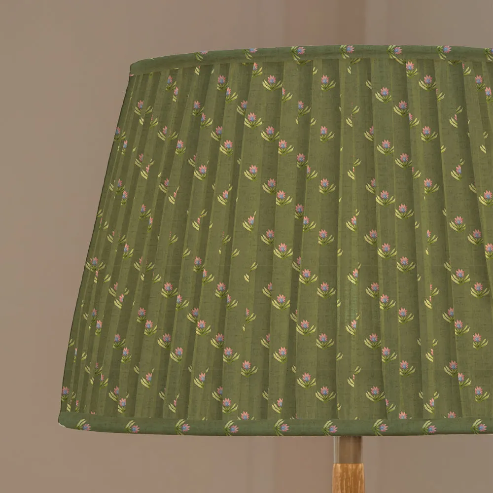 Raja Pleated Tapered Lamp Shade Sage