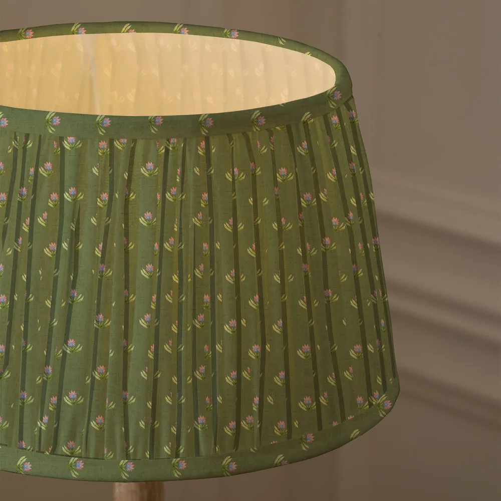 Raja Pleated Tapered Lamp Shade Sage