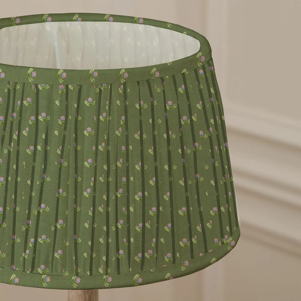 Raja Pleated Tapered Lamp Shade Sage