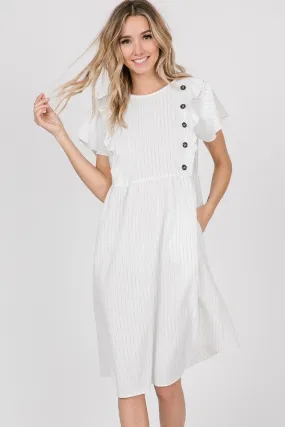 Riley Pinstripe Midi Dress