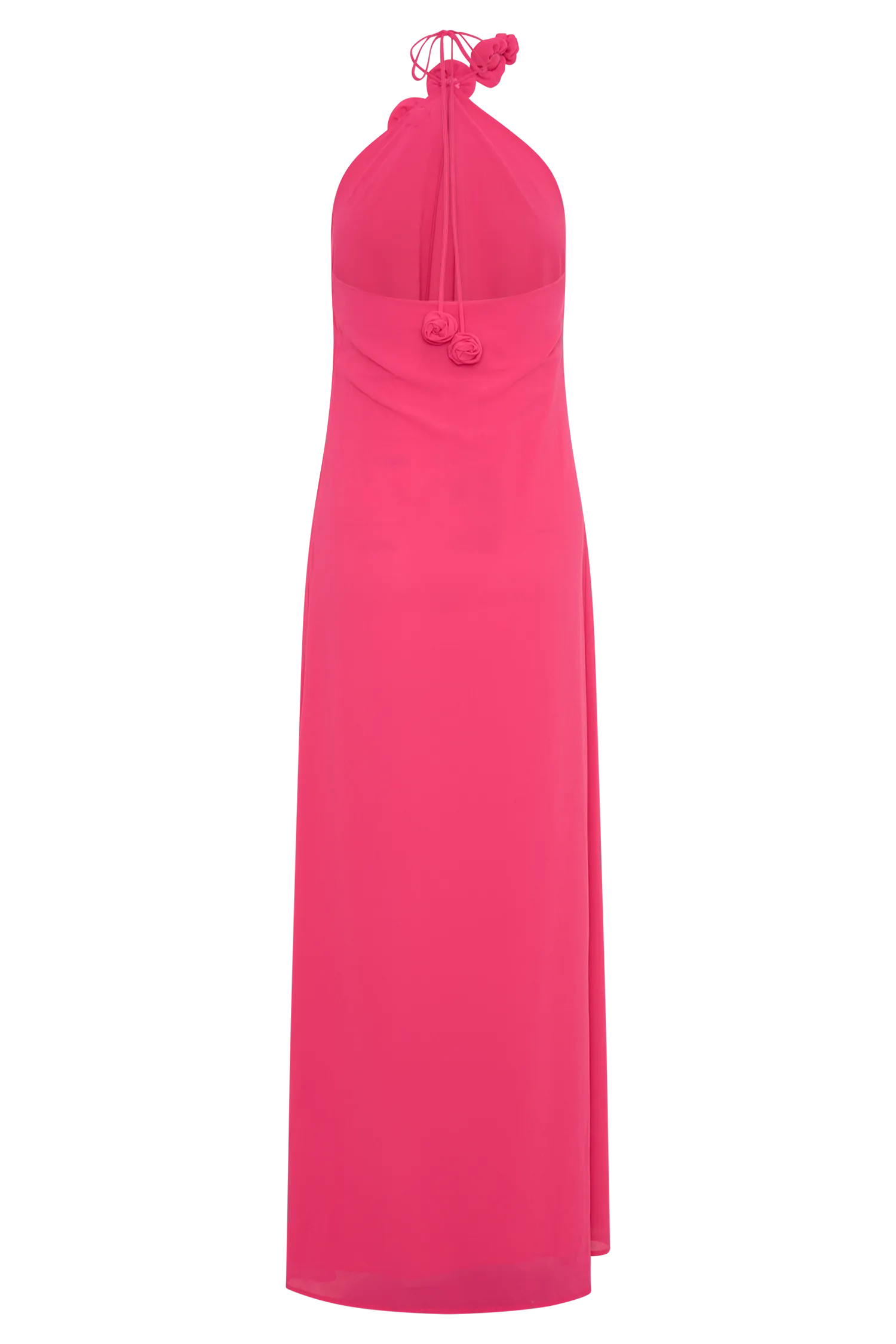 Rosalia Cowl Neck Maxi Dress - Raspberry