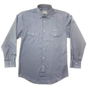 Schaefer Western Classic Pinpoint Button Down-Blue