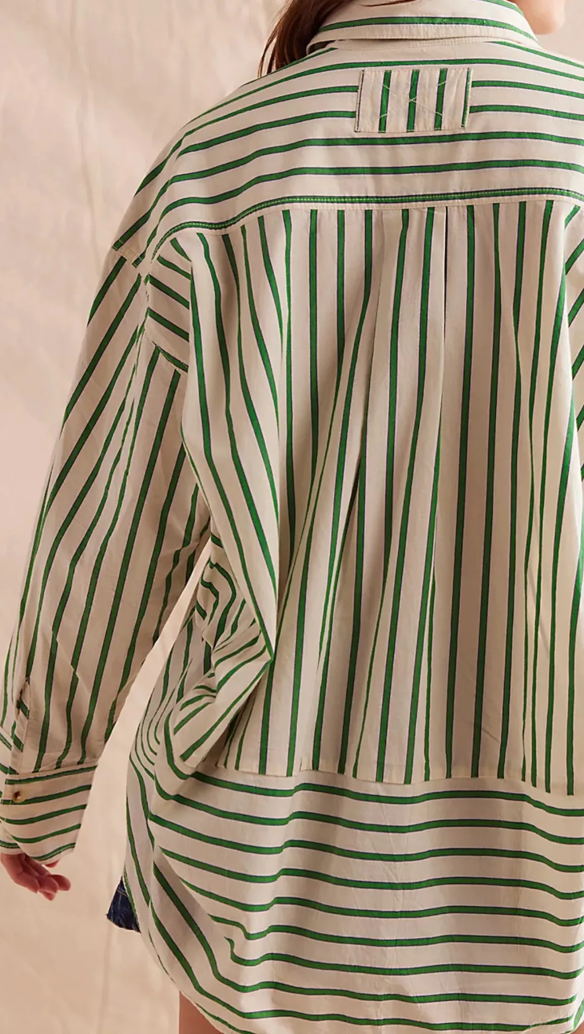 Striped Varsity Vibes Shirt - Green Combo