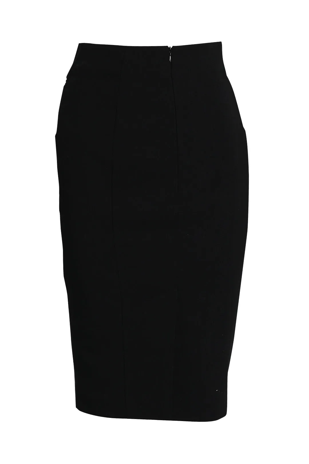 Tailored Pencil Skirt in Black