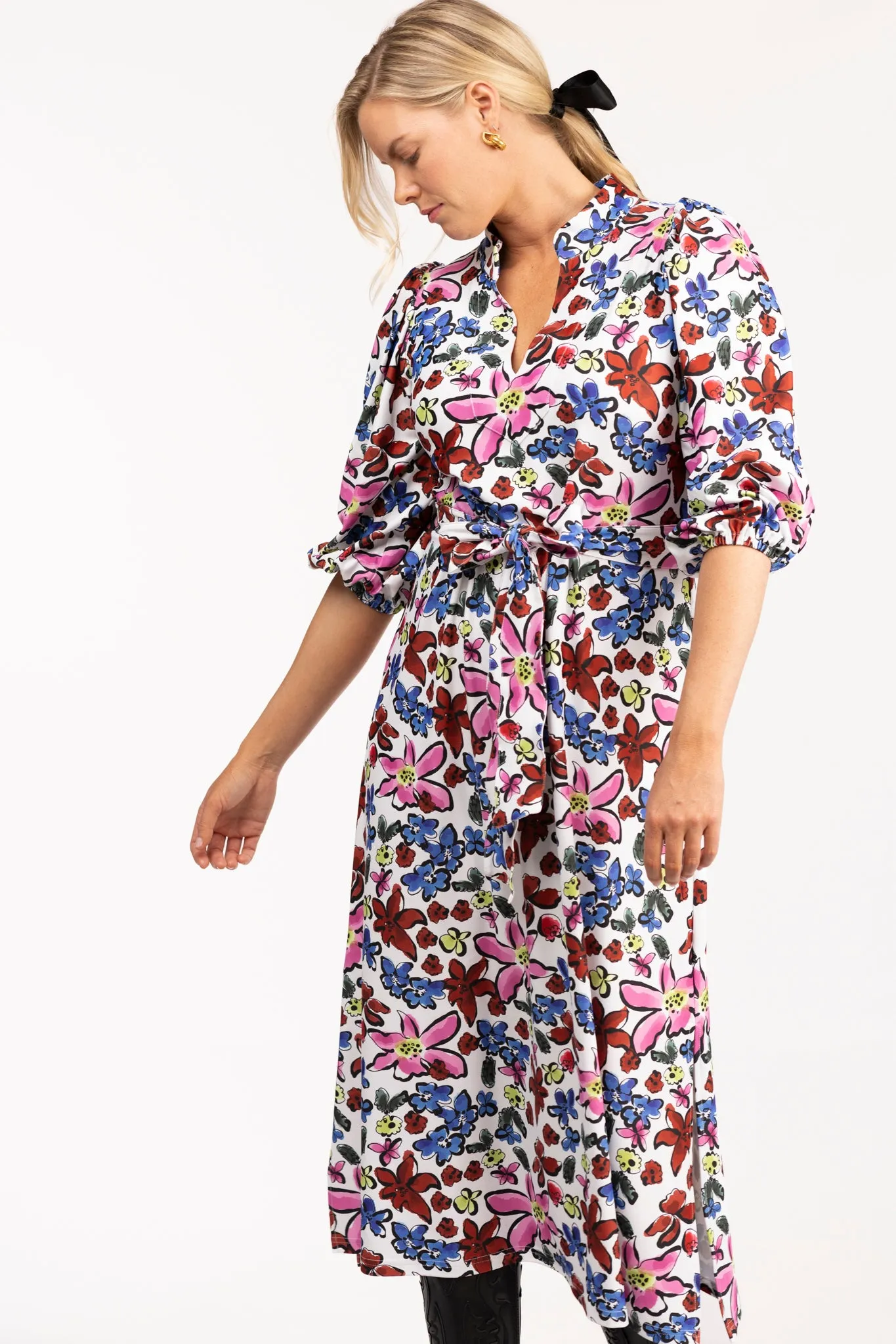 The Brooks Dress - Abstract Garden