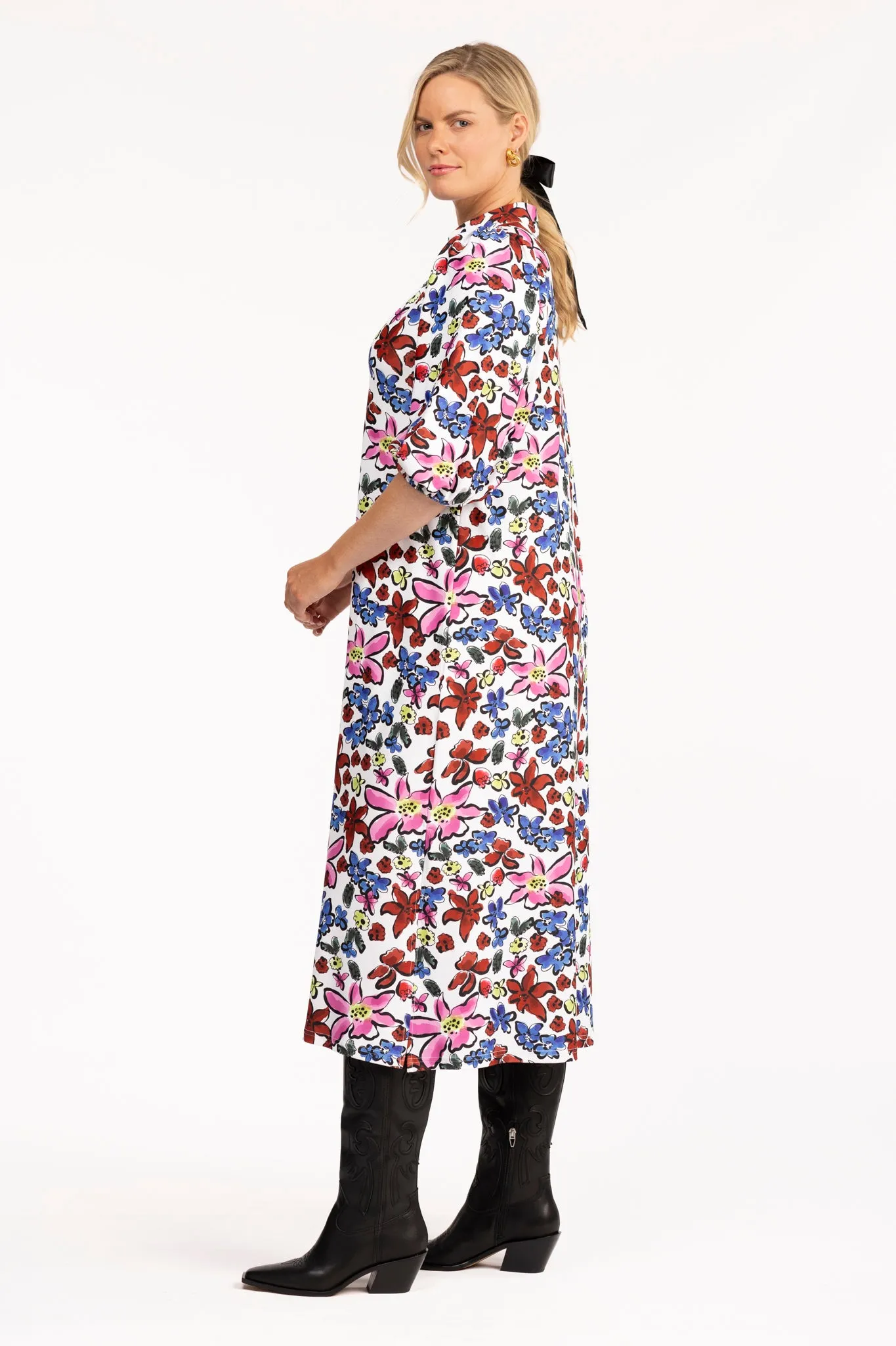 The Brooks Dress - Abstract Garden