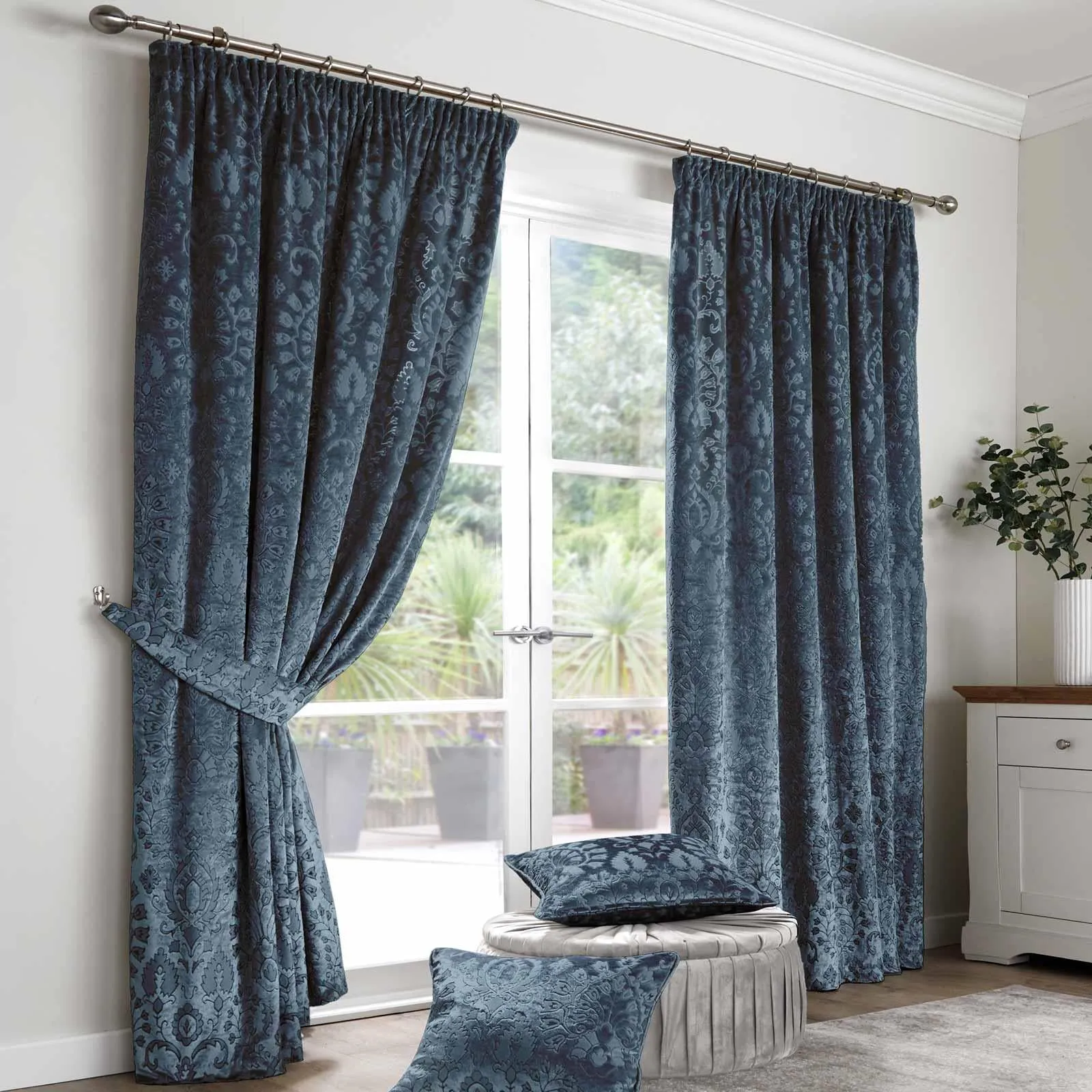 Trinity Jacquard Tape Top Curtains