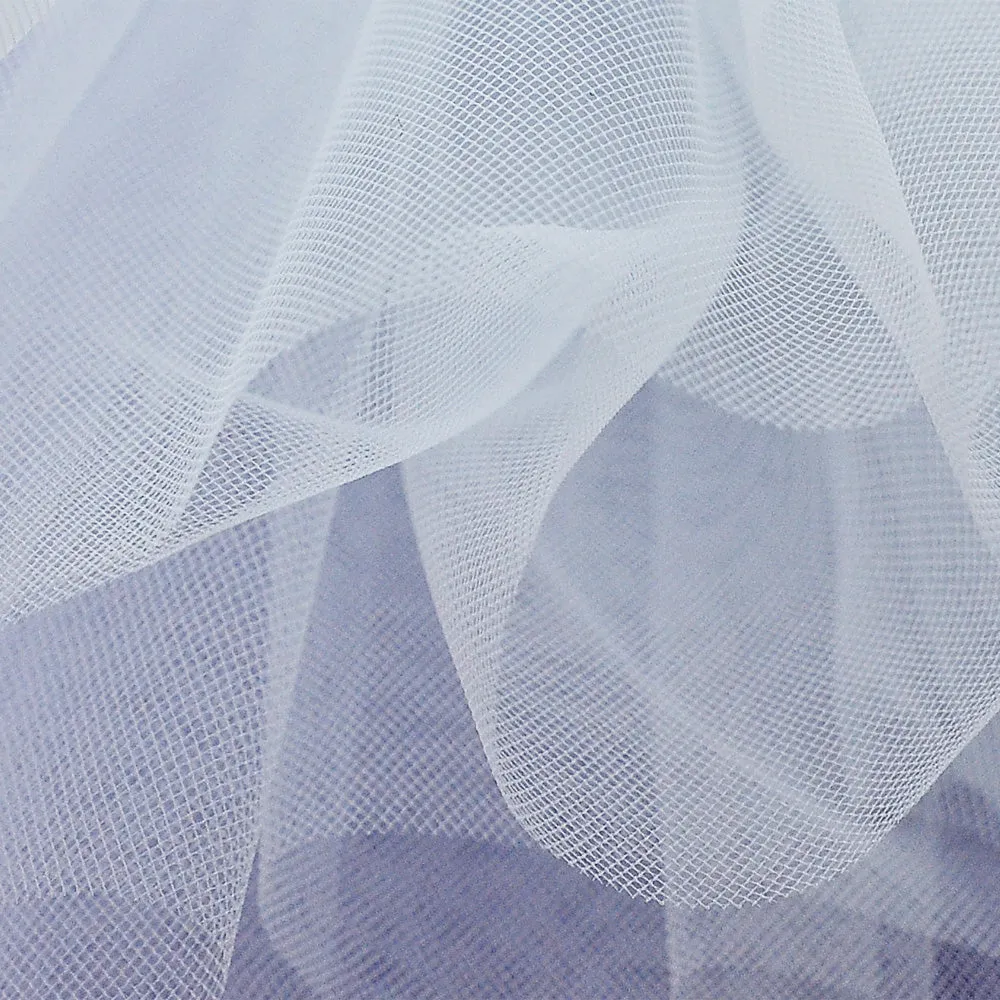 Tulle  net fabric 304 cms wide / 130 inches width available in black and white